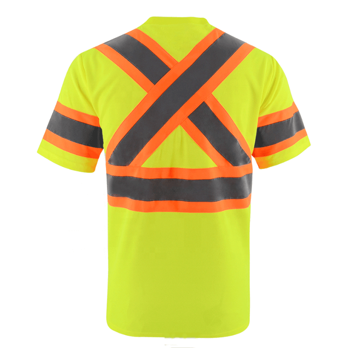 Reflective Mens Safety Short Sleeve T-shirt