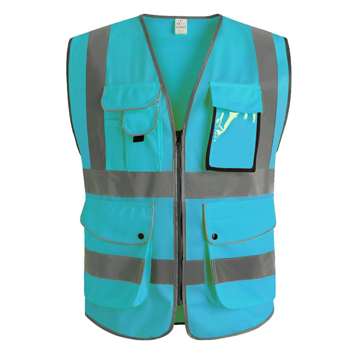  Wholesale High Vis Reflective Safety Vest with Pockets